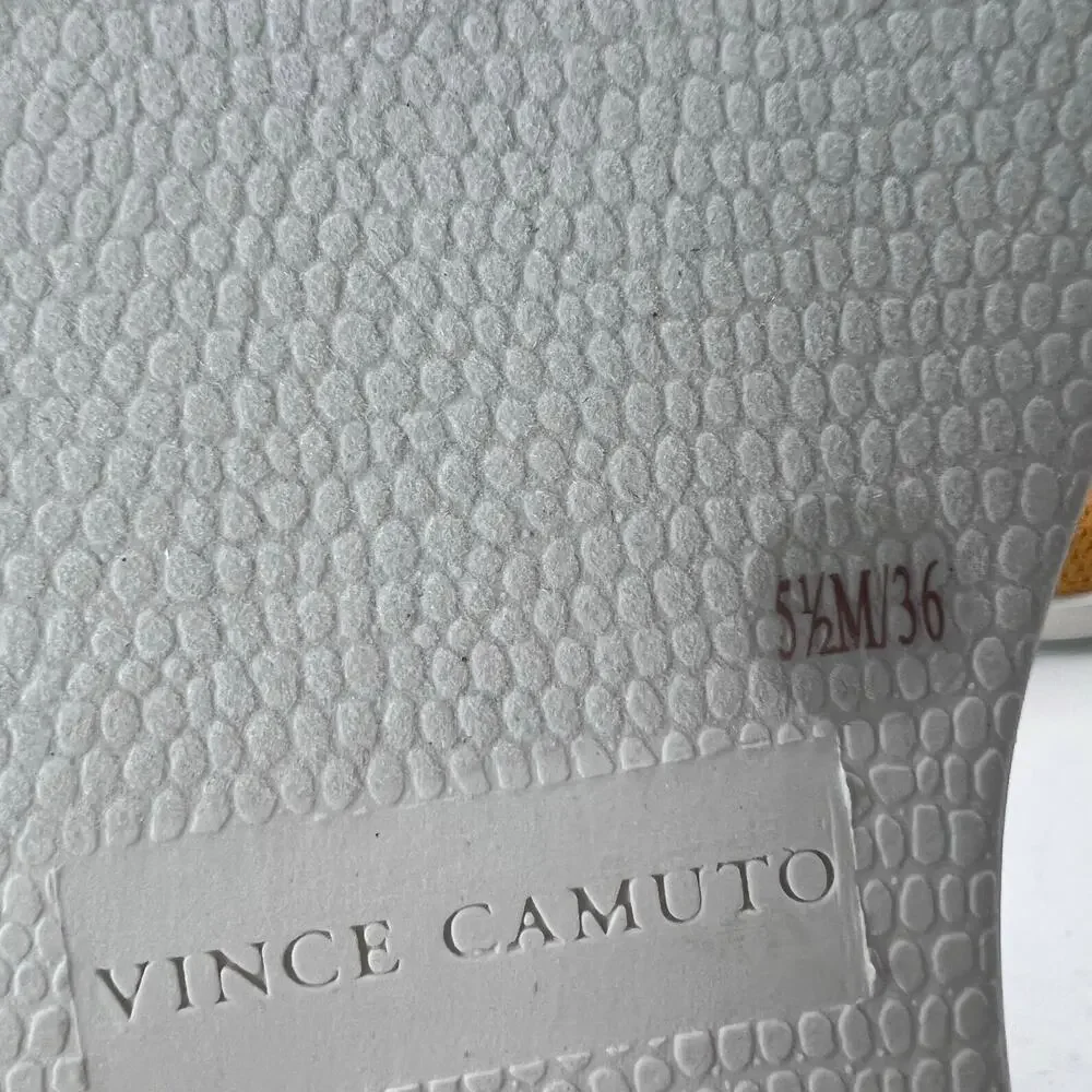Vince Camuto Cabreli Washable Sneaker Knit Yellow Women 5.5M/36 NWB Breathable